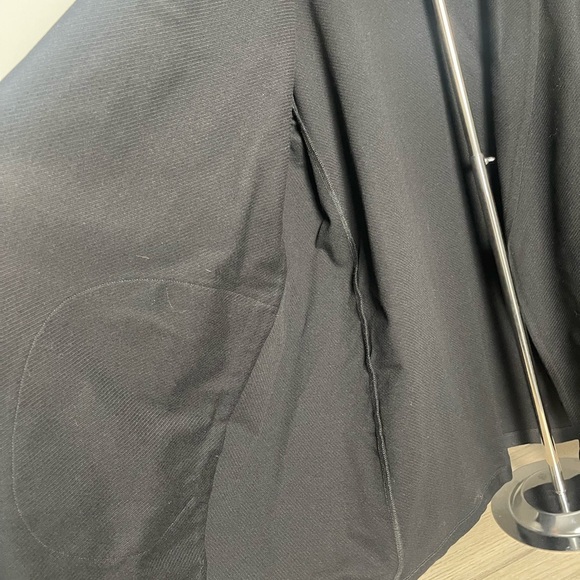 Eileen Fisher | Black Textured Open Front Blazer Jacket Tencel Career Office - Picture 3 of 12